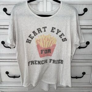 Aerie Heart Eyes For French Fries TShirt